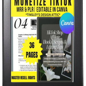 TikTok Shop Affiliate Hooks and Scripts | Monetize TikTok | MRR & PLR | 2025
