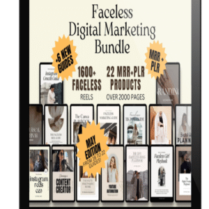 22 Faceless Digital Marketing MRR Products, Faceless Marketing, DFY, Master Resell Rights