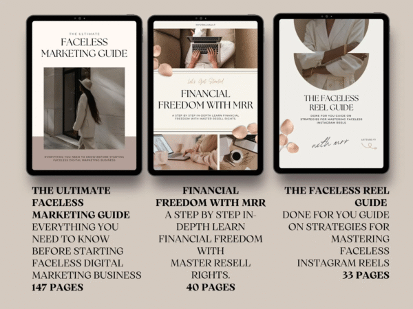 22 Faceless Digital Marketing MRR Products, Faceless Marketing, DFY, Master Resell Rights - Image 3