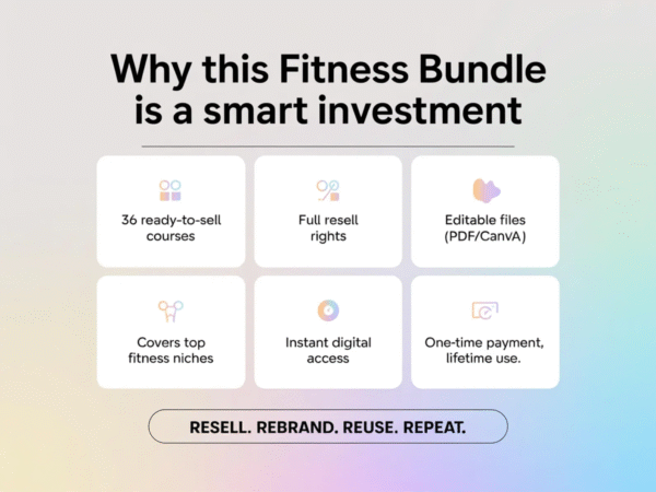 36 Fitness Courses Collection with PLR & MRR Rights - Image 6
