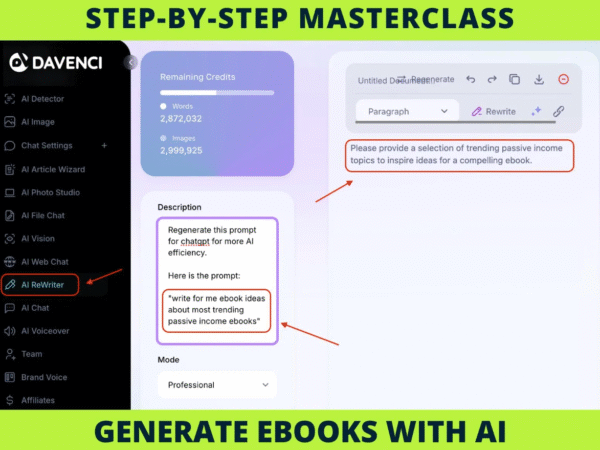 New Generate a complete eBook with AI, step-by-step Masterclass with videos - Image 7
